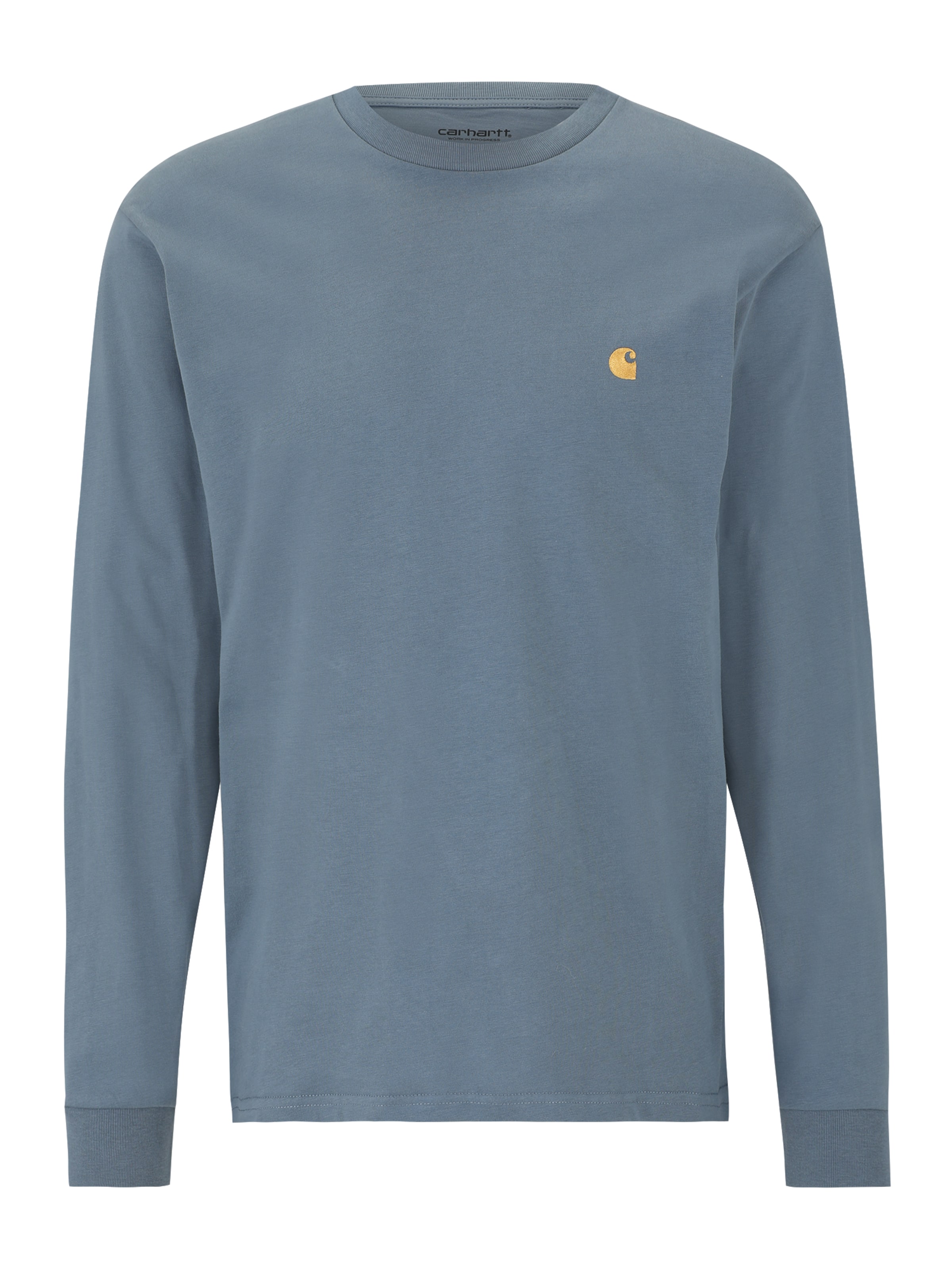 zils Carhartt WIP T-Krekls 'Chase': no priekšpuses