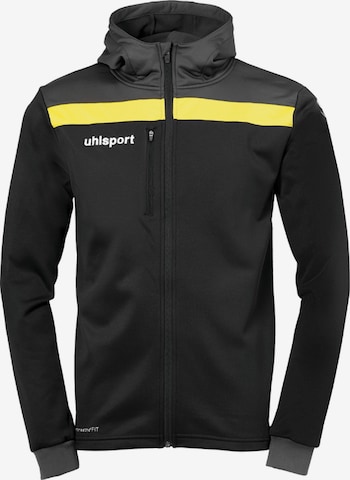 UHLSPORT Sportjacke in Schwarz: Vorderseite