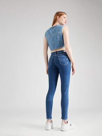 Tommy Jeans Skinny Jeans 'NORA MID RISE SKINNY' in Blauw