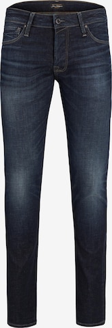 Coupe slim Jean 'Glenn' JACK & JONES en bleu : devant