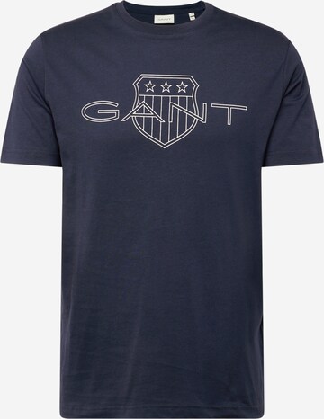 T-Shirt GANT en bleu : devant