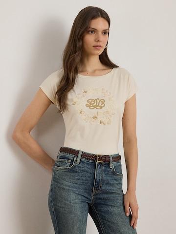 Lauren Ralph Lauren Тениска в бежово: отпред