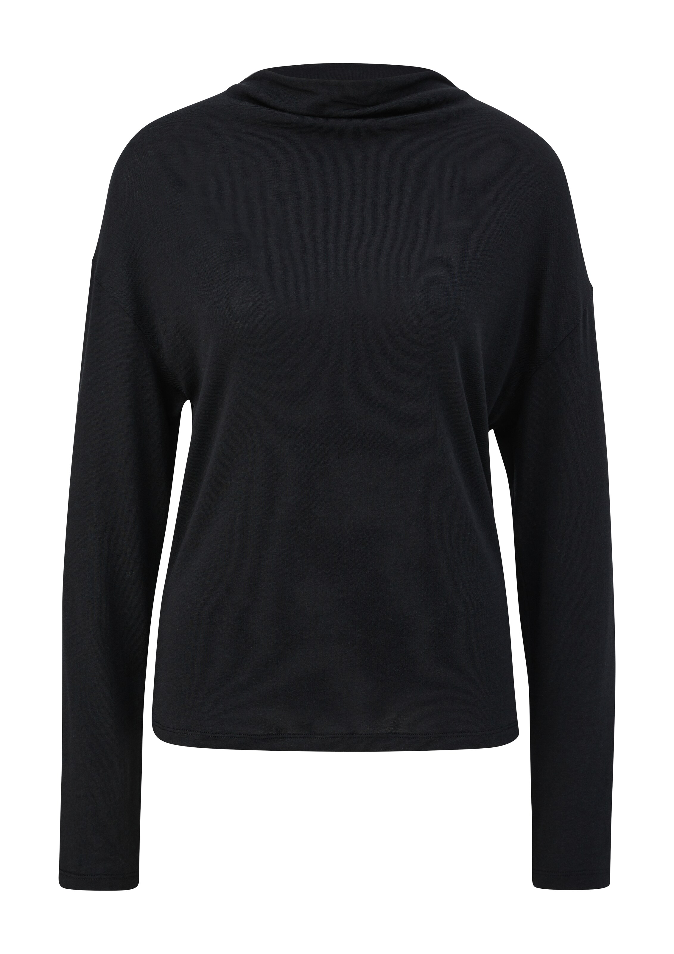 comma casual identity Shirt in Zwart: voorkant