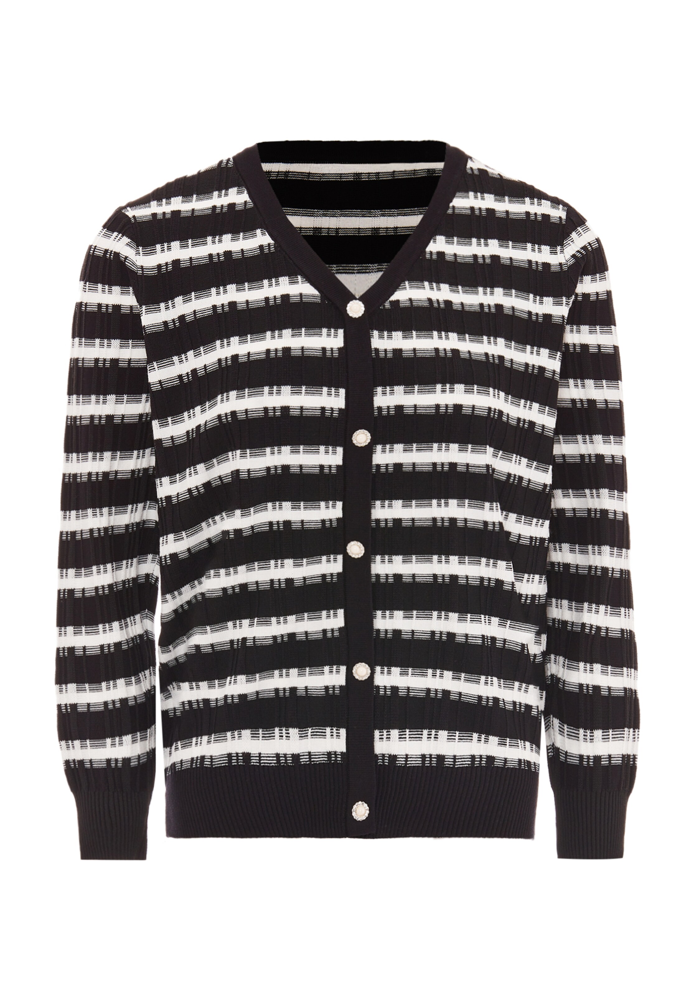 CHANI Gebreid vest in Zwart: voorkant