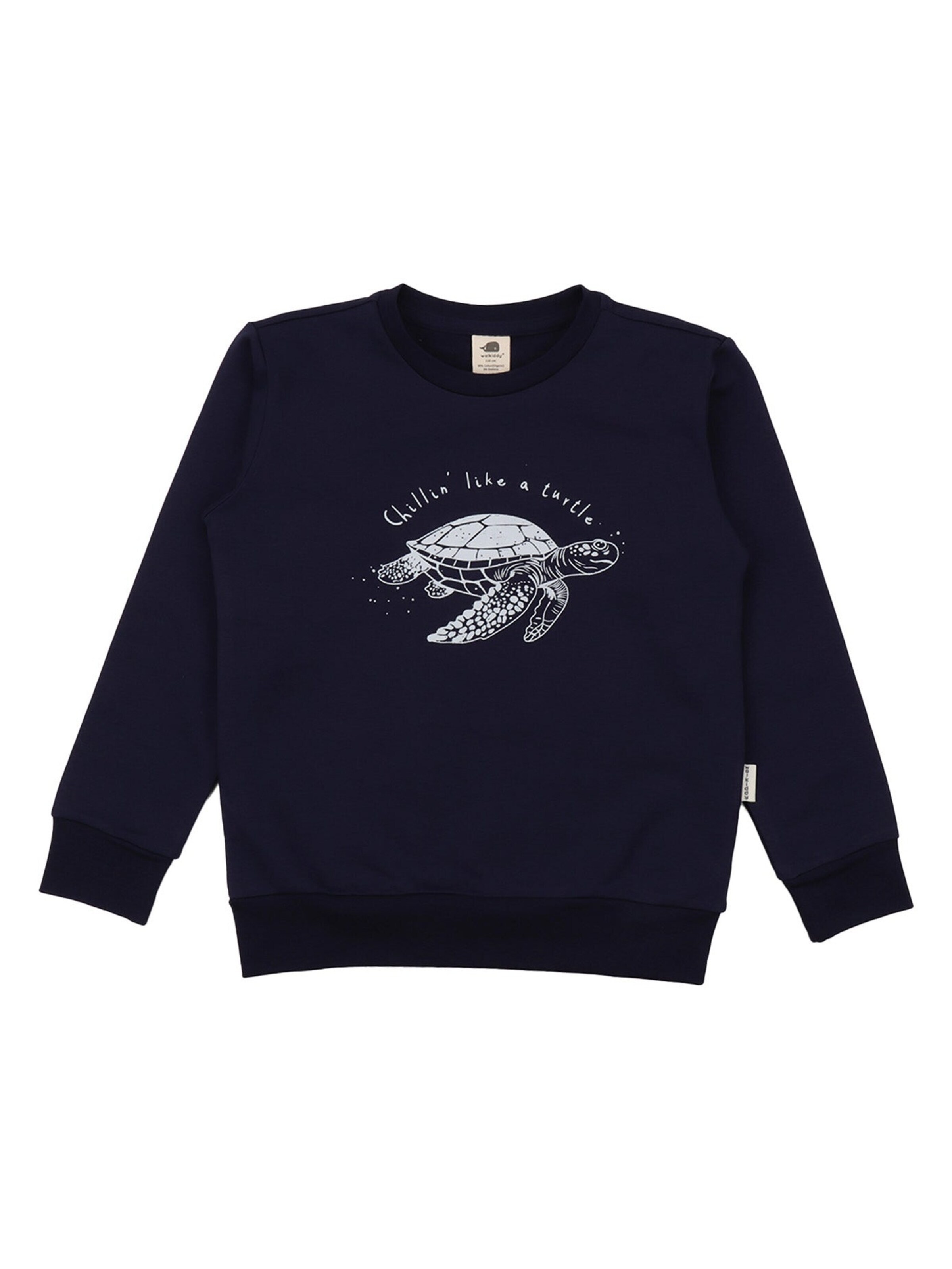 Walkiddy Sweatshirt 'Underwater World'‌ in Blau: Vorderseite