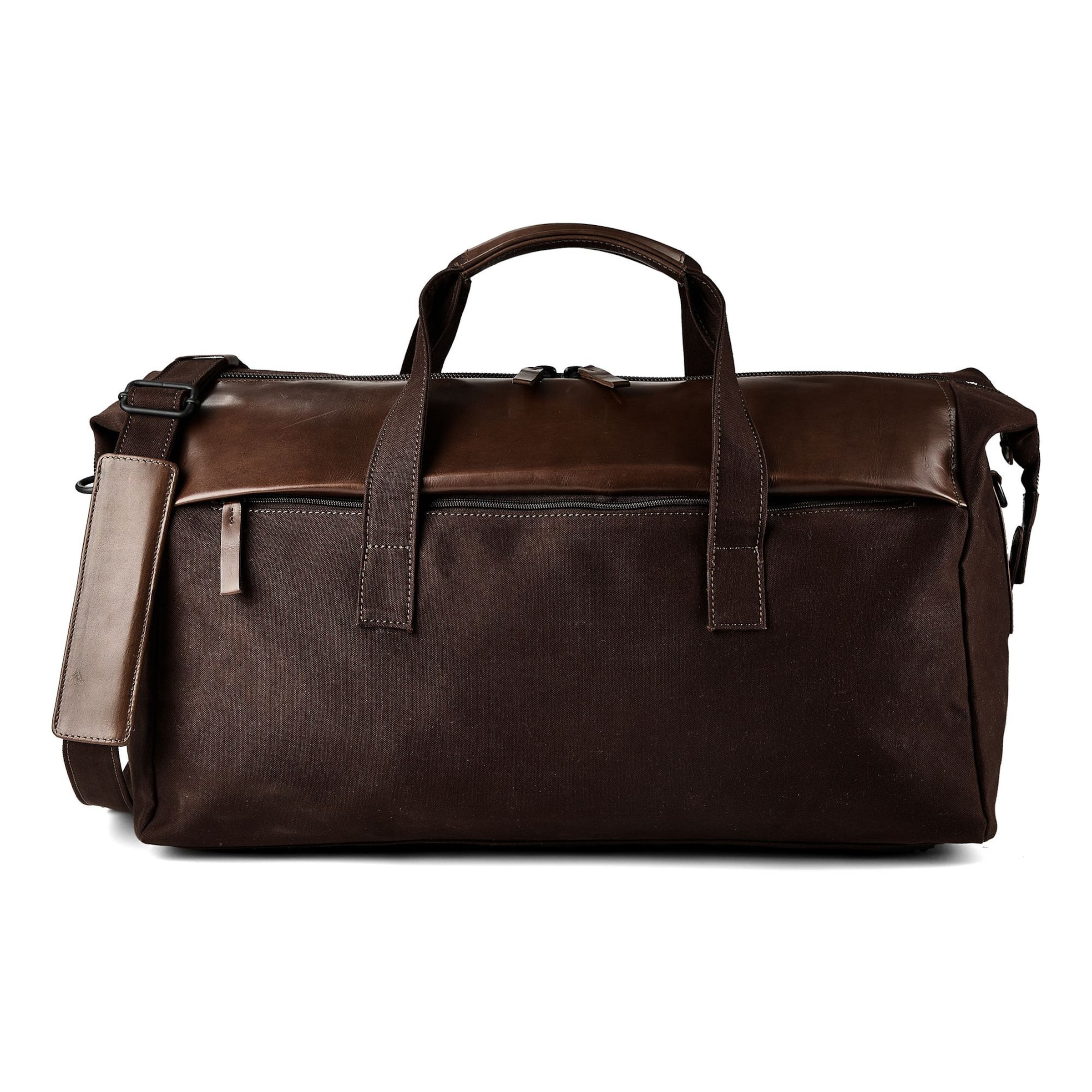 Sac week-end 'Wax ' Harold's en marron : devant