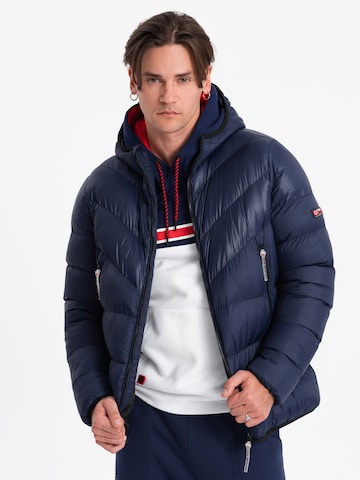 Veste d’hiver 'OM-JAHP-0145' Ombre en bleu : devant