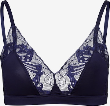 Hanro - Soutien ' Eva ' em azul: frente