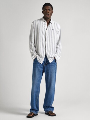 Pepe Jeans Regular Fit Hemd 'PRIXTON' in Weiß