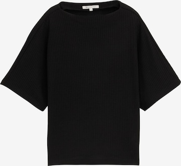 TOM TAILOR DENIM Shirt in Zwart: voorkant