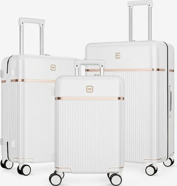 4FLY Suitcase Set in White: front