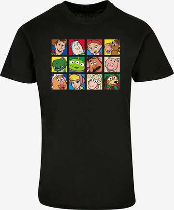 ABSOLUTE CULT T-Shirt 'Toy Story - Character Squares' in Schwarz: predná strana