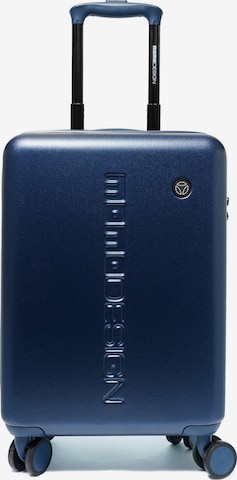Valigia 'Trolley Cabin Momo Design ABS con Zip 54,5 cm' di Momo Design in blu: frontale