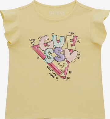 GUESS Shirt 'Stretch' in Yellow: front