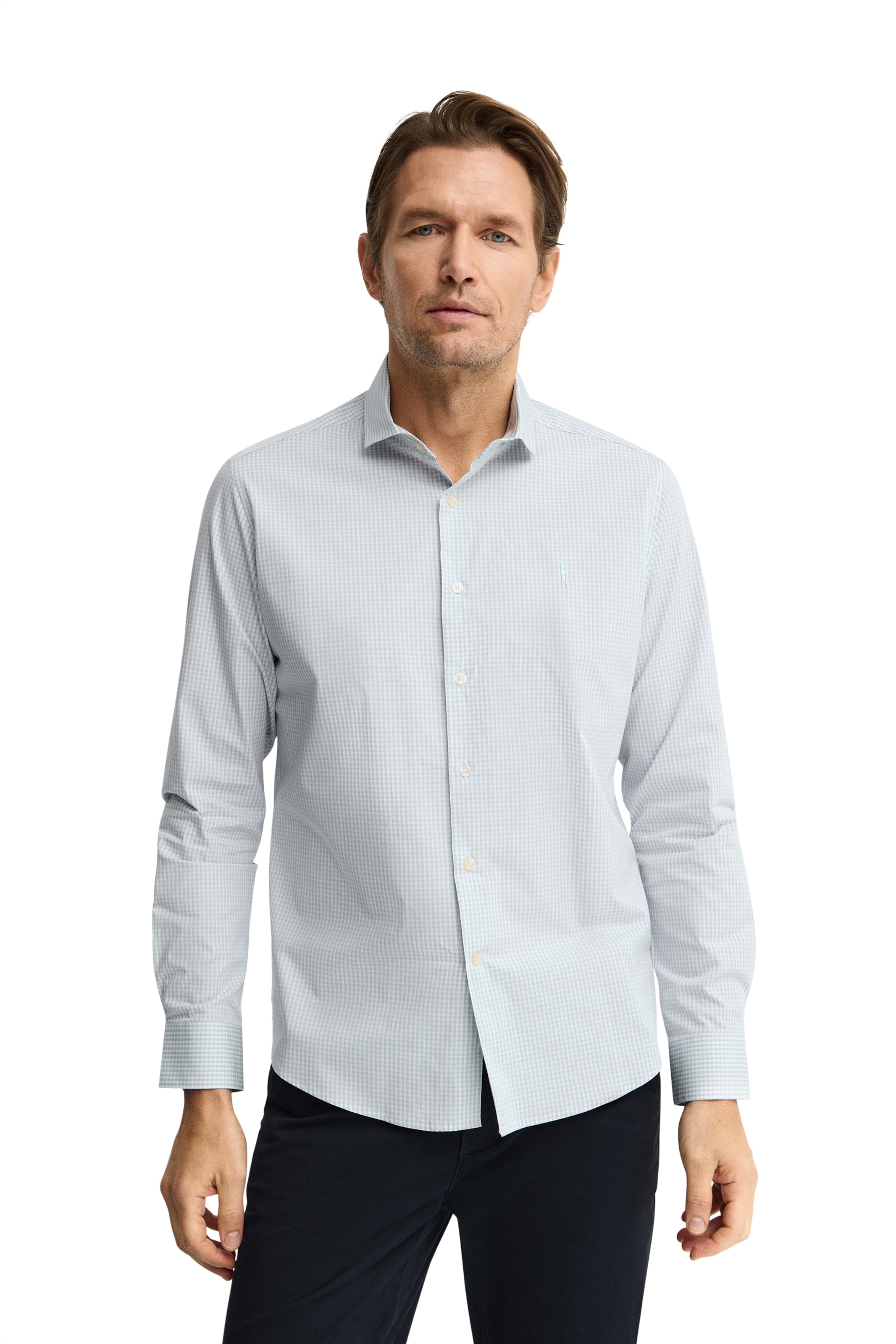 Polo Club Regular Fit Hemd in Blau: Vorderseite