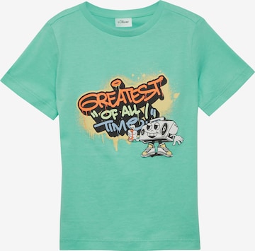 s.Oliver Shirt in Grün: Vorderseite