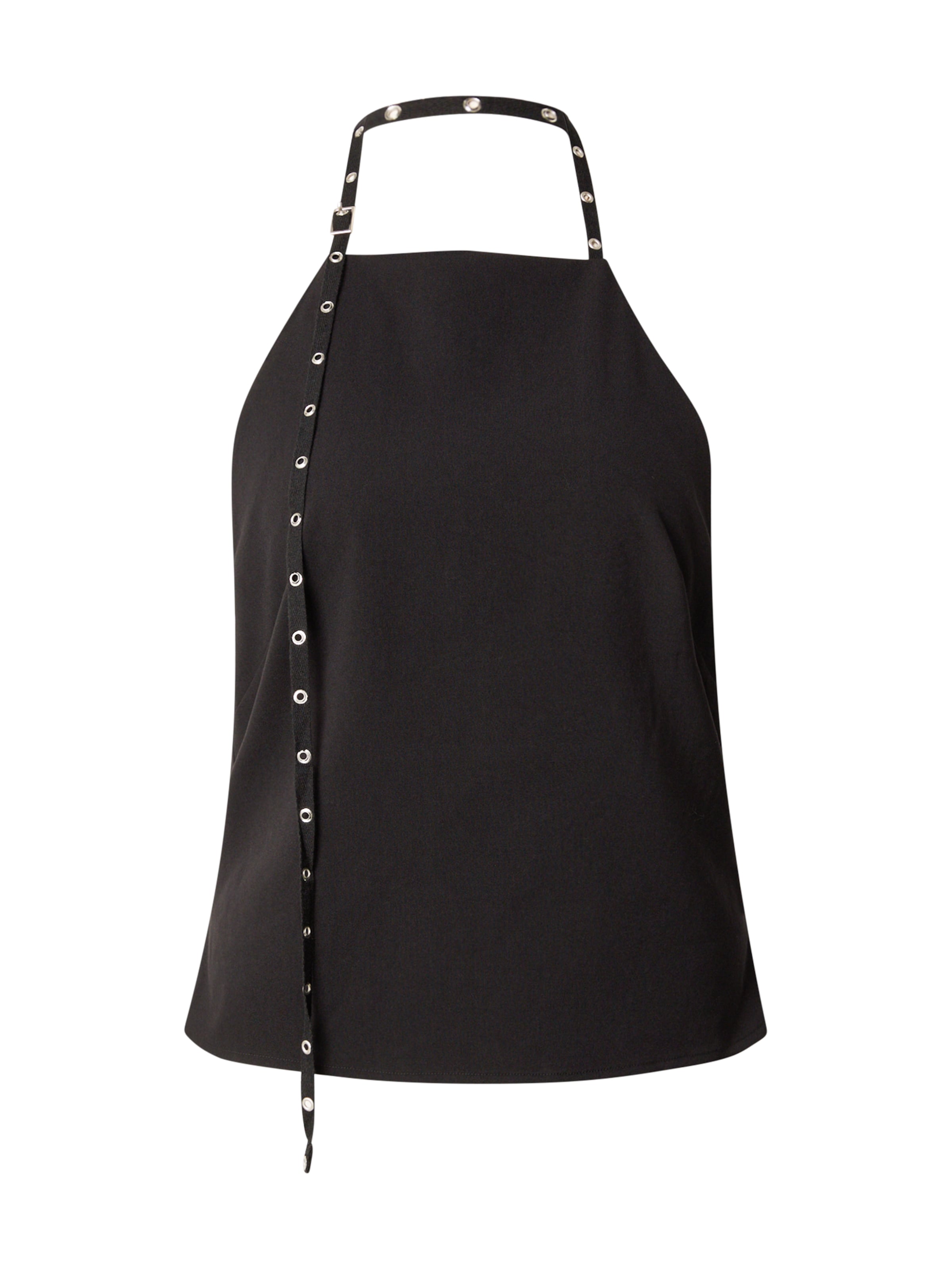 WEEKDAY Top 'Miki' in Black: front