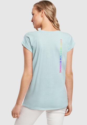 Merchcode Shirt 'Hope Rainbow' in Blue