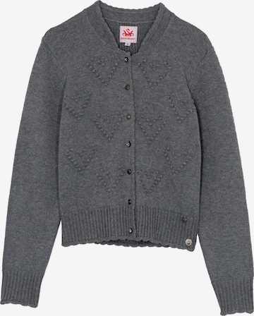 SPIETH & WENSKY Knitted Janker 'Brescia' in Grey: front