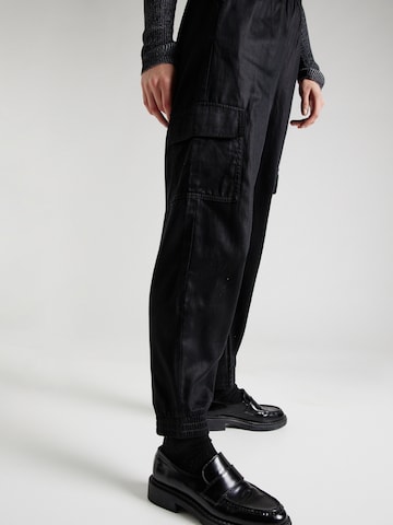 Effilé Pantalon cargo 'FADUMA-COVE LIFE' ONLY en noir