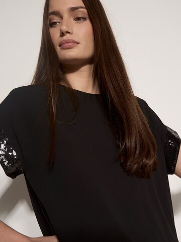 T-shirt ' Crêpe-Shirt ' Apricot en noir