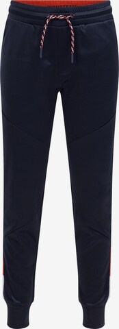 WE Fashion Tapered Broek in Blauw: voorkant