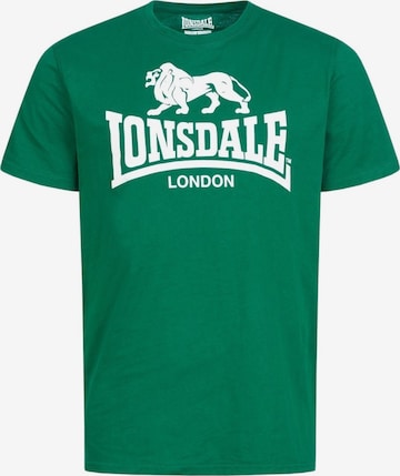 LONSDALE Shirt 'Logo' in Green: front