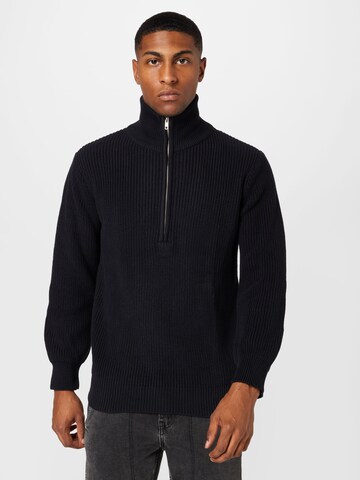 MELAWEAR Sweater 'UDAI' in Black: front
