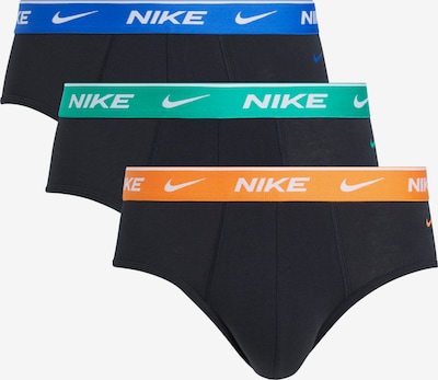 NIKE Sportunterhose in dunkelblau / grün / orange / schwarz, Produktansicht