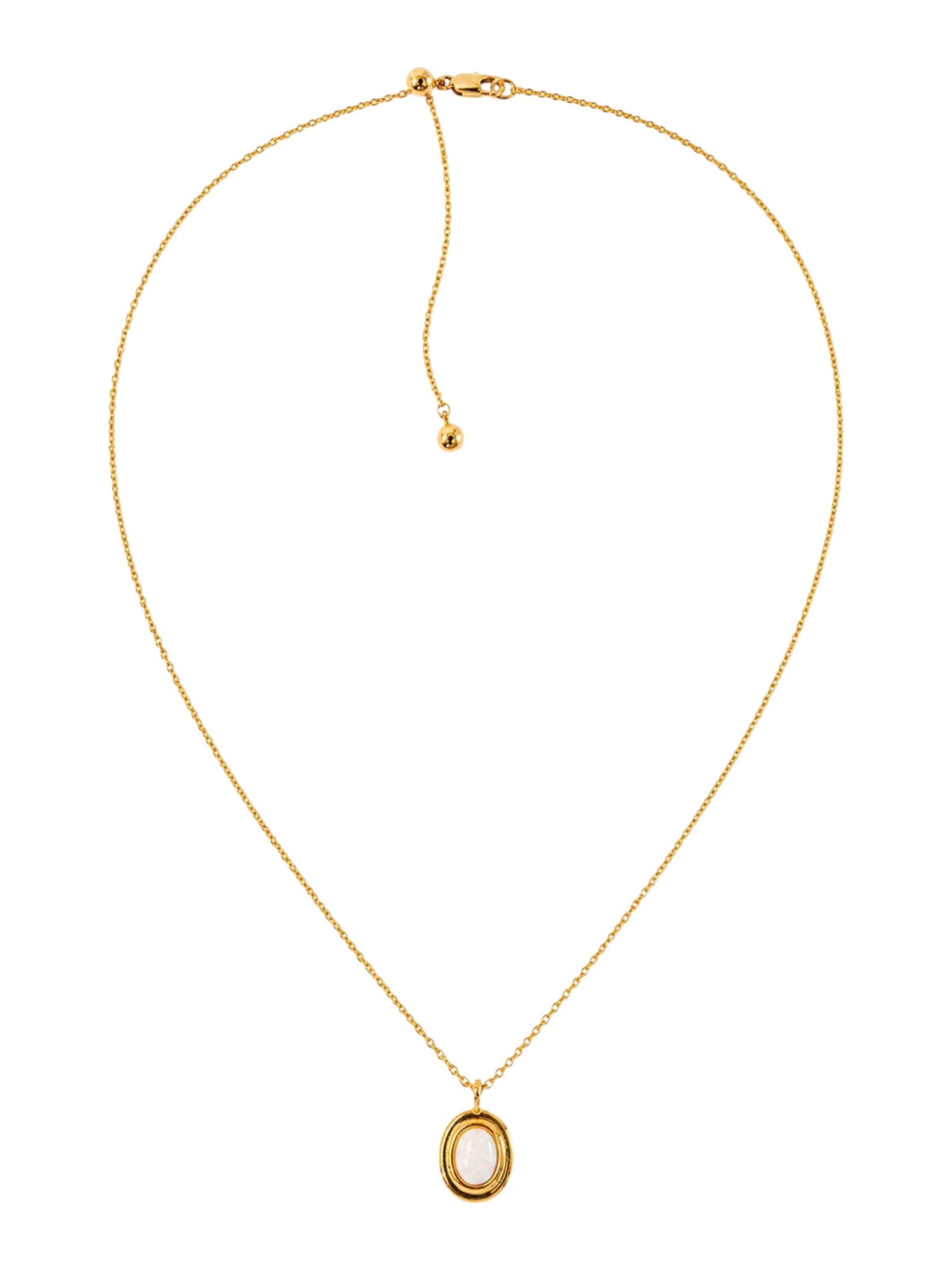 RteRme Necklace 'Opal Pendant Necklace' in Gold: front