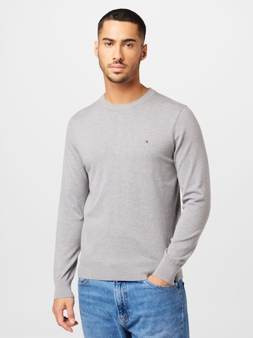 Pull-over TOMMY HILFIGER en gris : devant