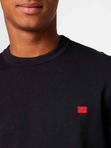 HUGO Red - Pullover 'San Cassius' em preto