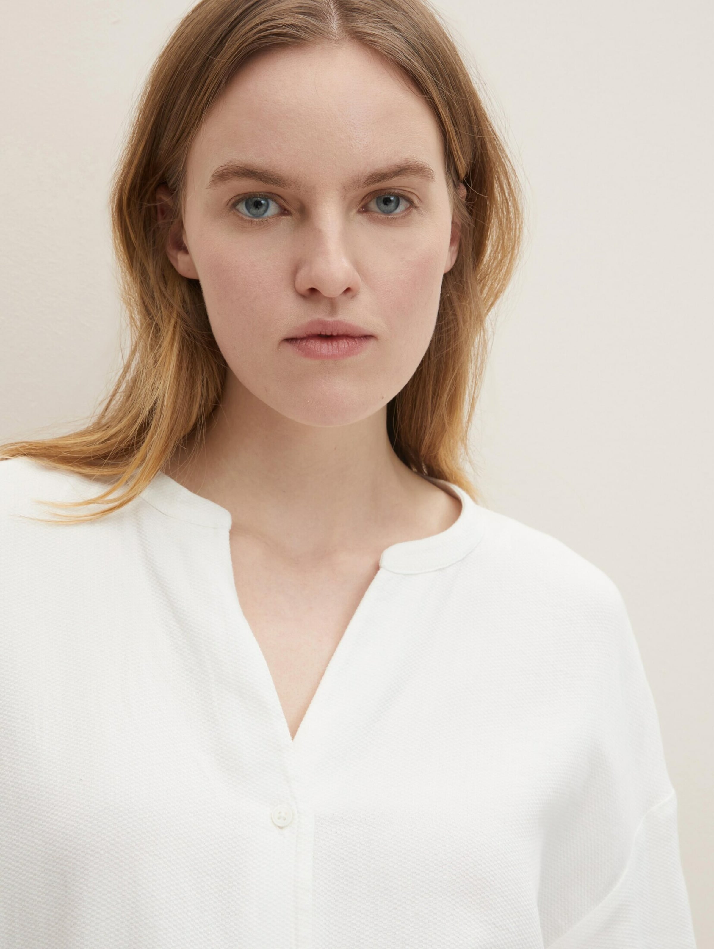 Frauen Große Größen TOM TAILOR Bluse in Weiß - EO84682 Frauen Große Größen TOM TAILOR Bluse in Weiß - EO84682
