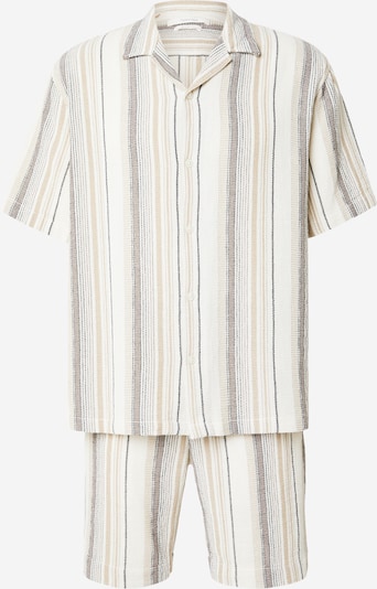 SELECTED Juoksupuku 'SLHCAL' värissä beige / musta / munankuori, Tuotenäkymä