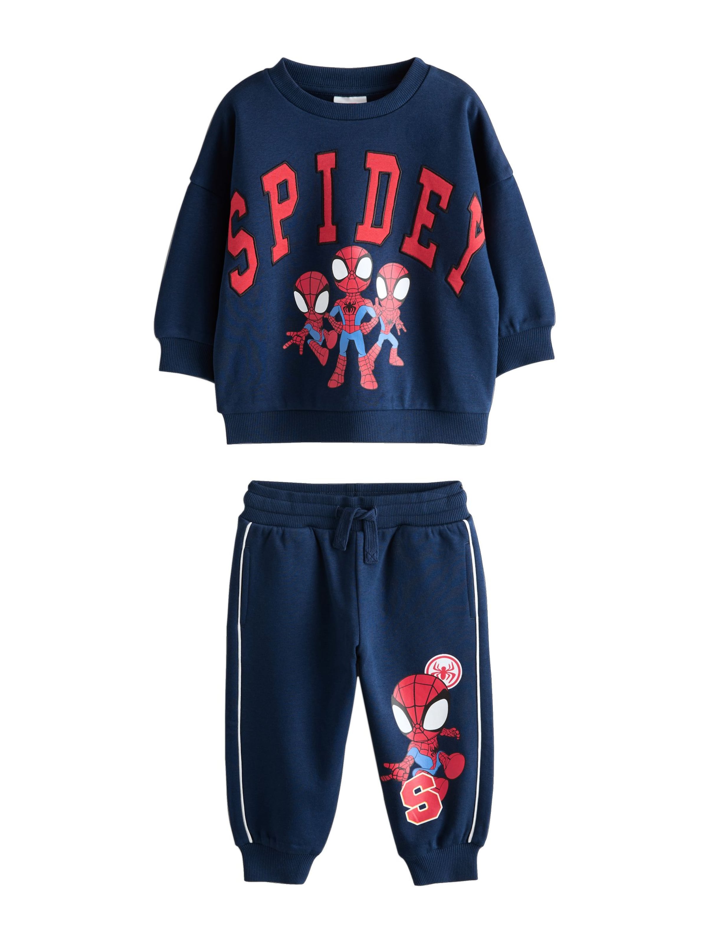 Next Strój do biegania 'Spiderman' w kolorze niebieski: przód