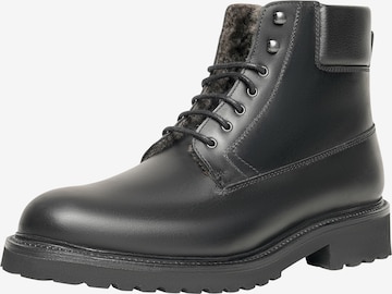 Henry Stevens Veterboots 'Barkley TB' in Zwart: voorkant