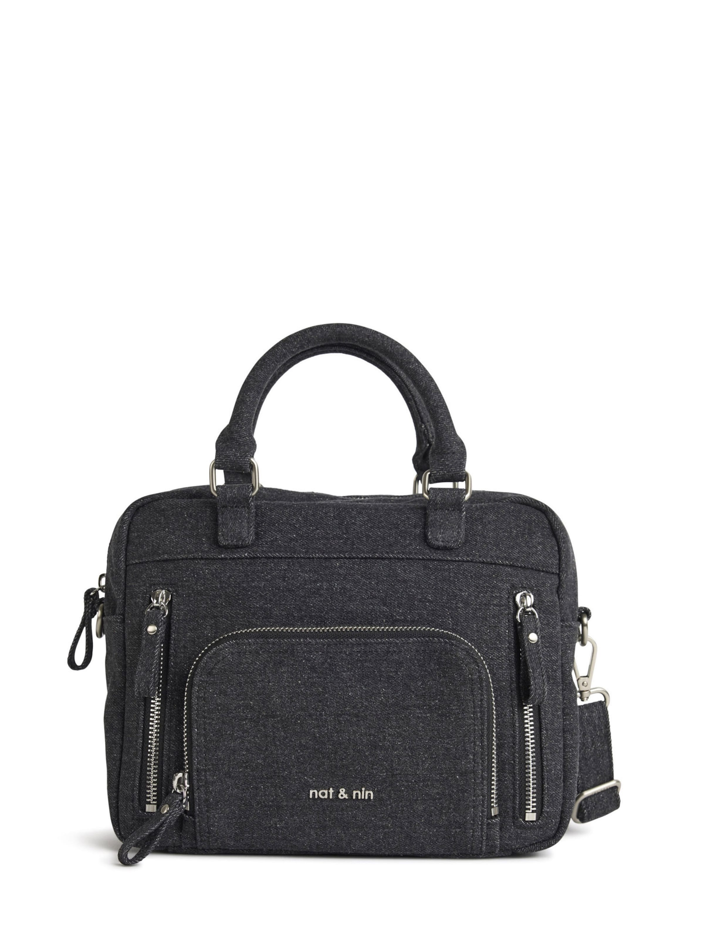 Nat&Nin Kabelka ' MINI MACY ' - Sivá: predná strana