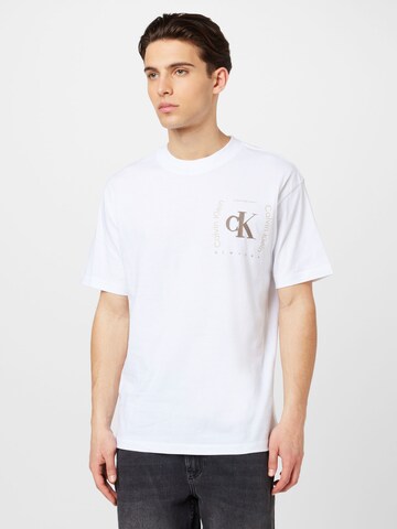 Calvin Klein Jeans Shirt in White: front