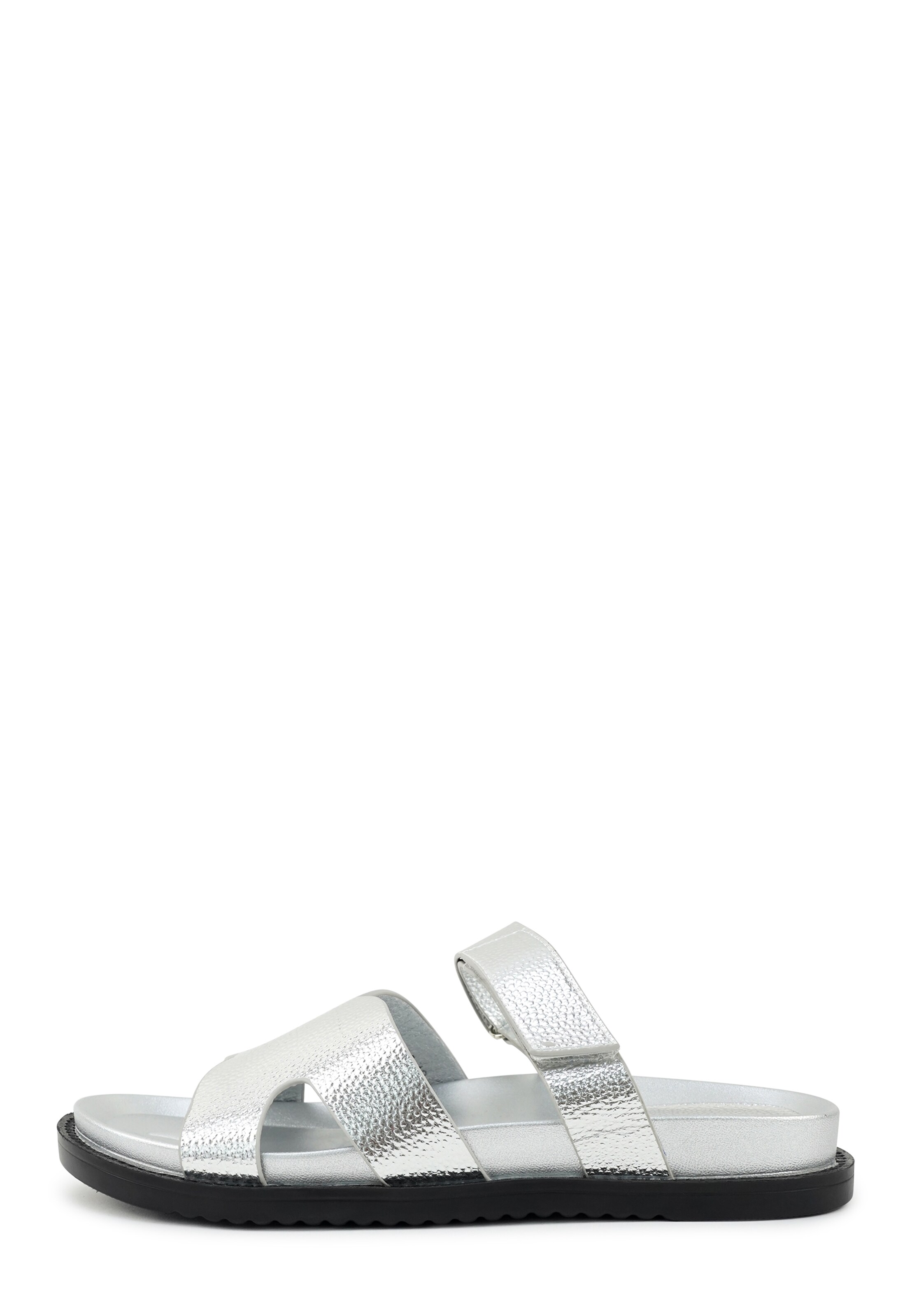 Findlay Mule 'DRIES' in Silver: front