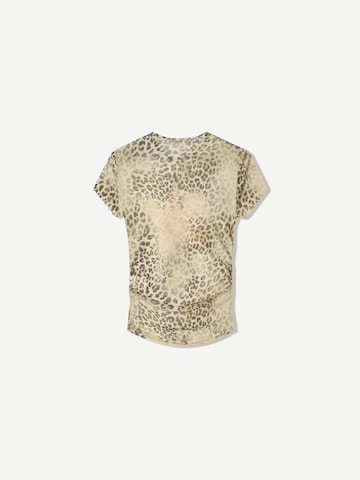 Bershka Koszulka w kolorze beżowy