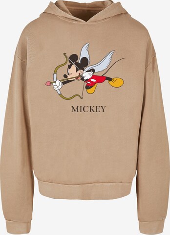 ABSOLUTE CULT Sweatshirt ' Mickey Mouse' in Beige: predná strana