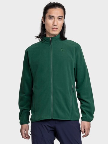 Veste en polaire fonctionnelle ' Hiking Fleece Jk Style Ash MNS ' Schöffel en vert : devant