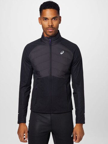 ASICS Sports jacket in Black: front