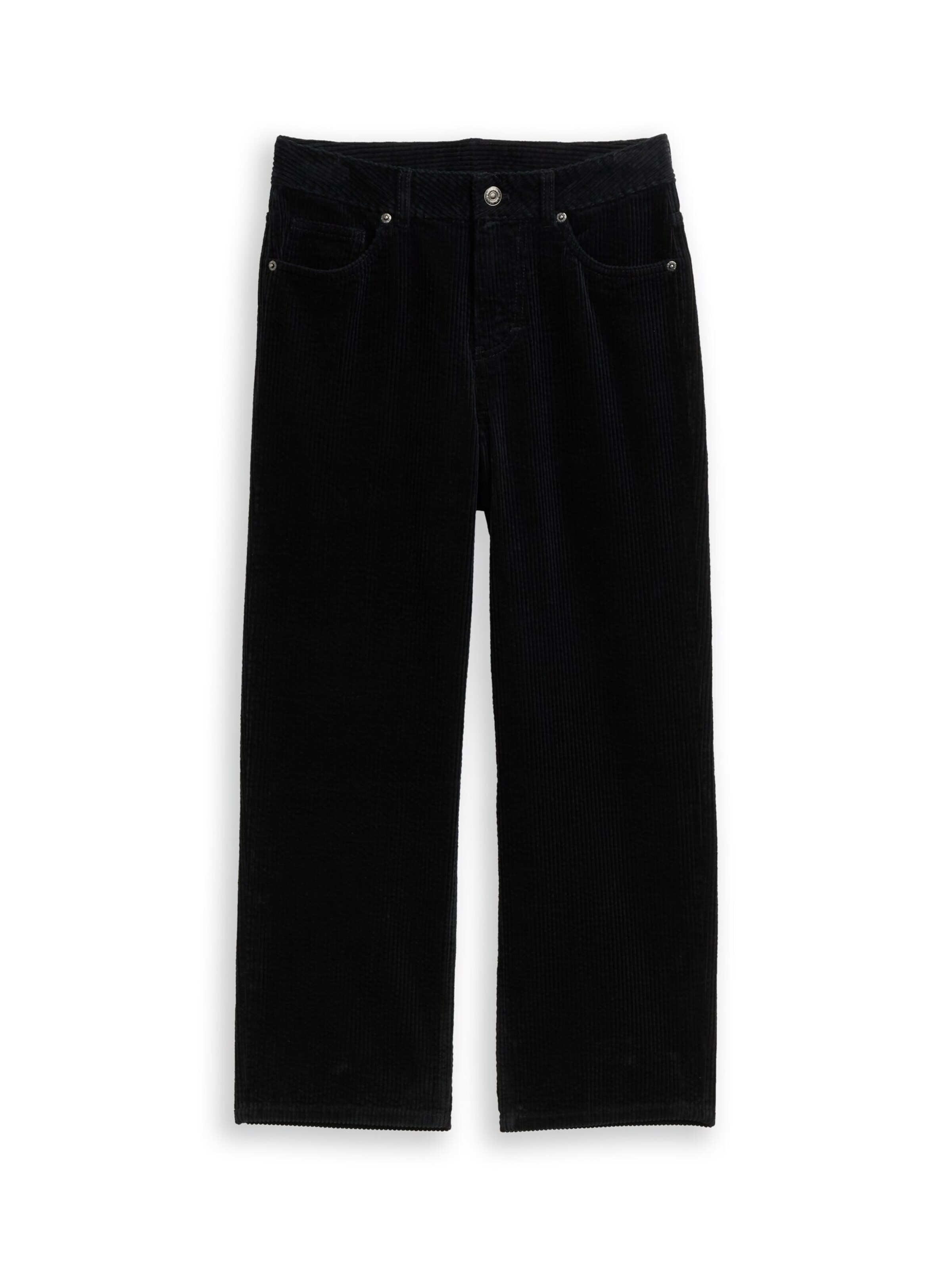 TOM TAILOR Baggy Hose in Schwarz: Vorderseite