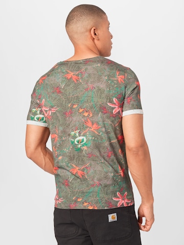 Key Largo Regular fit T-shirt 'JUNGLES' i grön