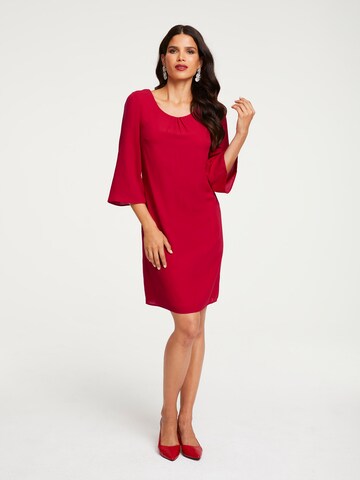 Robe de cocktail heine en rouge