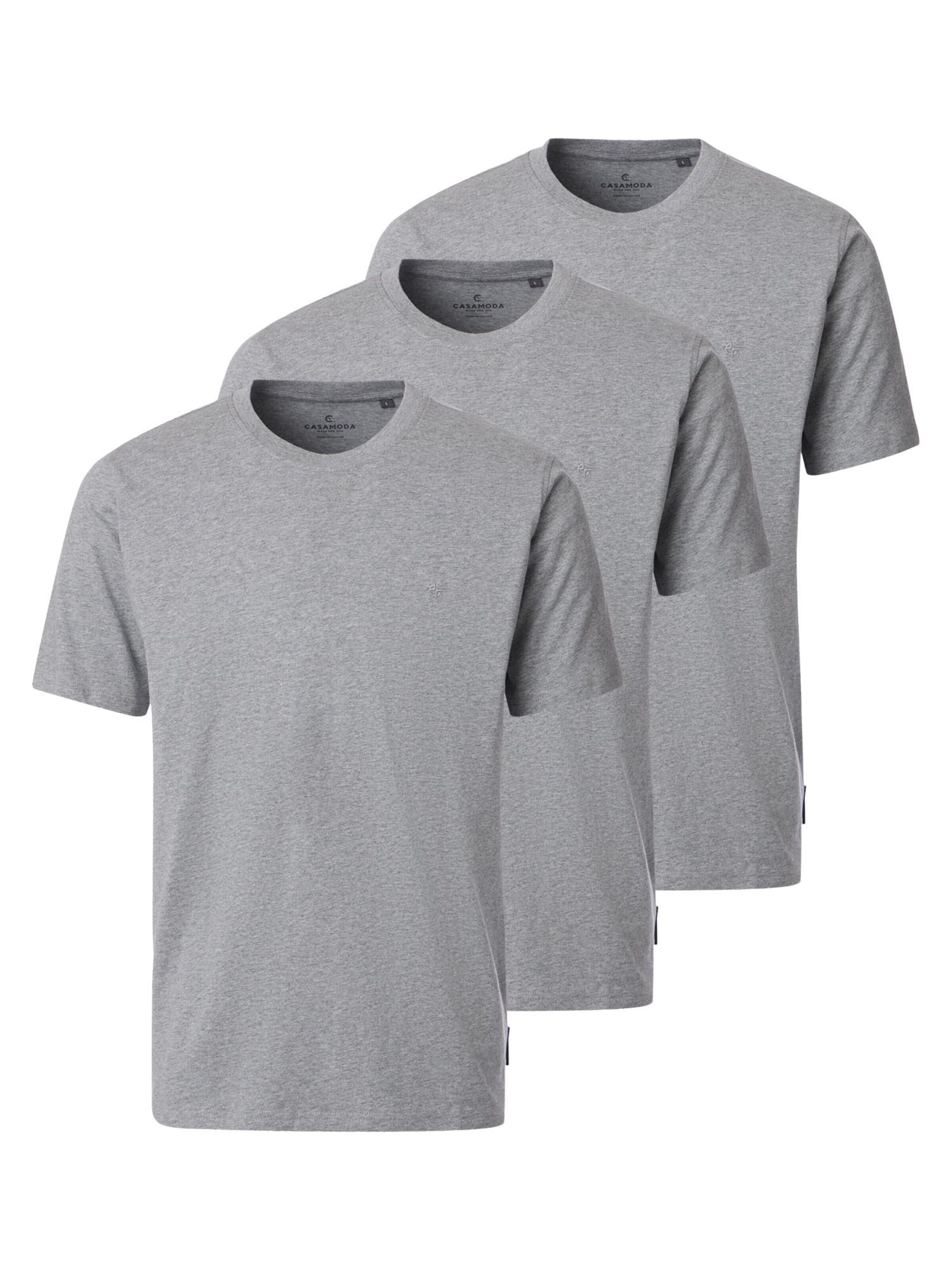 CASAMODA Shirt 'Basic' in Grey: front