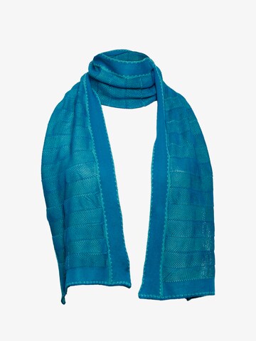 LANARTO slow fashion Shawl 'Shine' in Blue: front