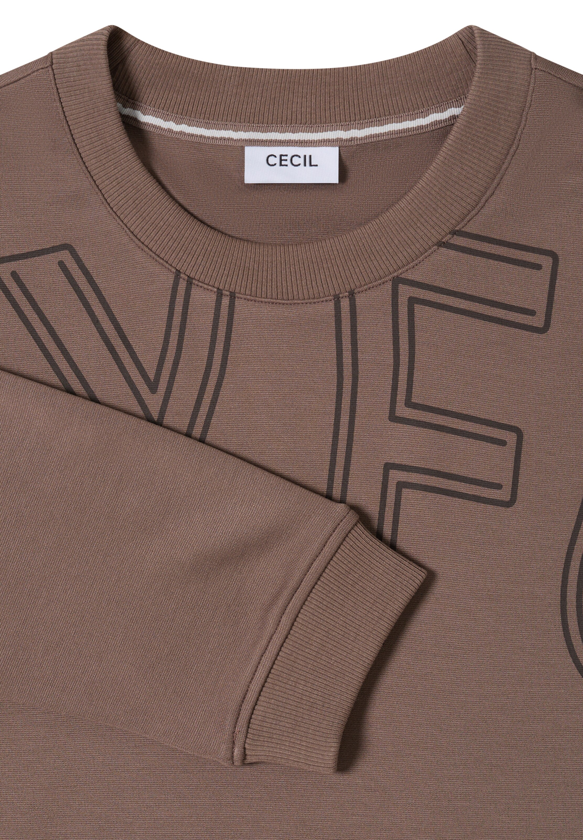 CECIL Sweatshirt in Brown