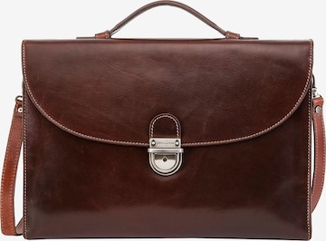 Messenger 'Oxford' Jekyll & Hide en marron : devant